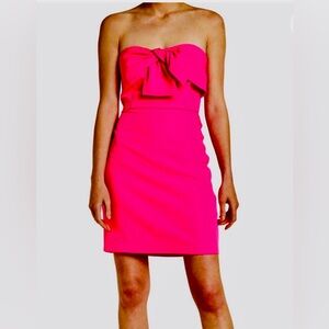 Sam Edelman Pink Strapless Bow Dress